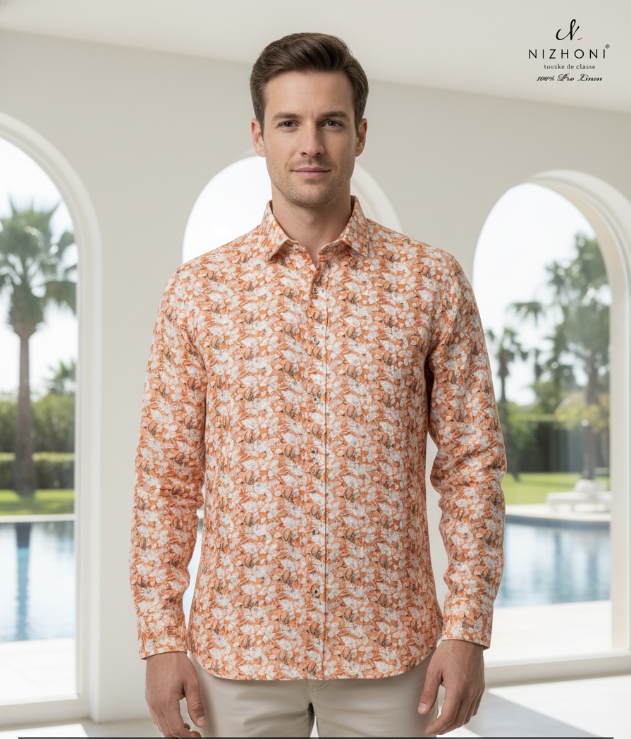 <p>FLORAL PRINT SHIRT FULL SLEEVE SLIM FIT 340</p>