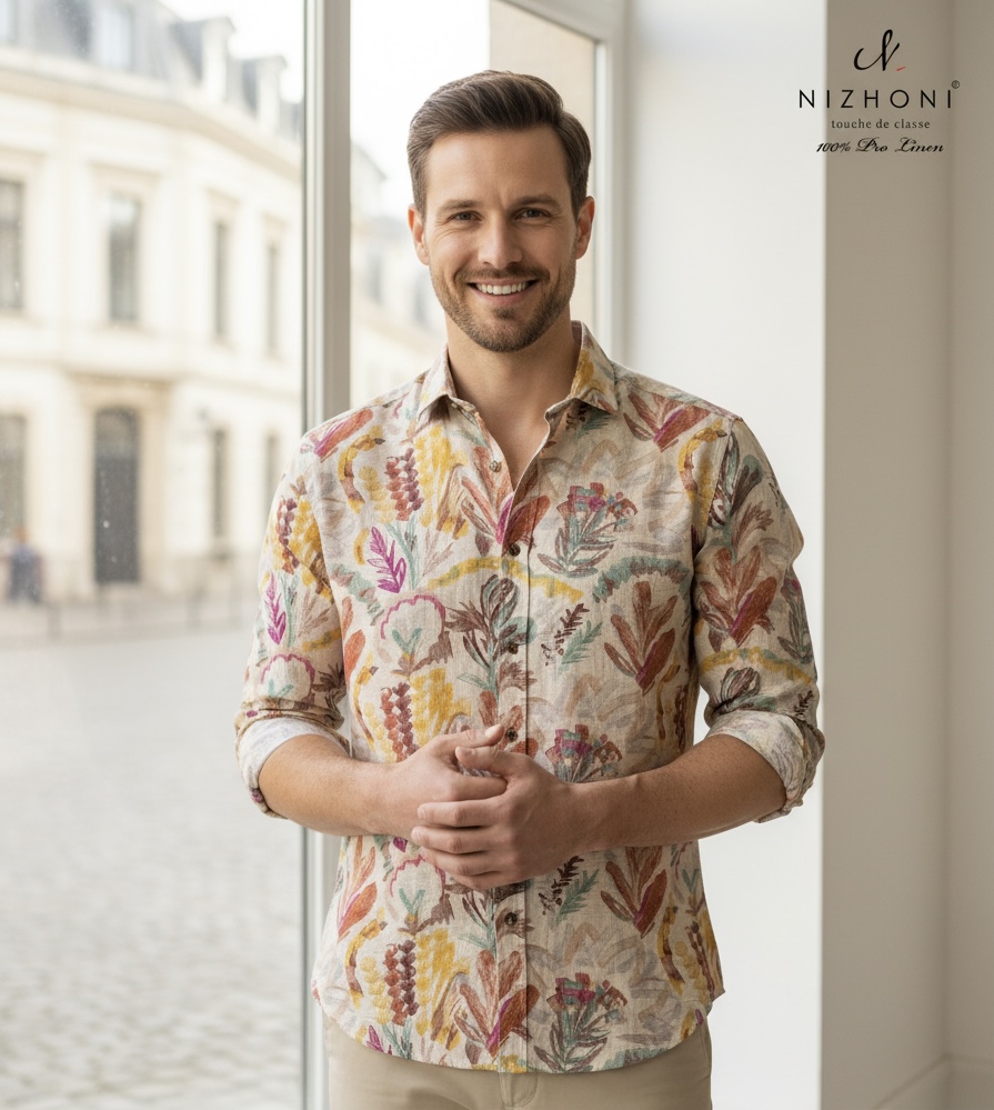 <p>FLORAL PRINT FULL SLEEVE SLIM FIT SHIRT&nbsp;</p>