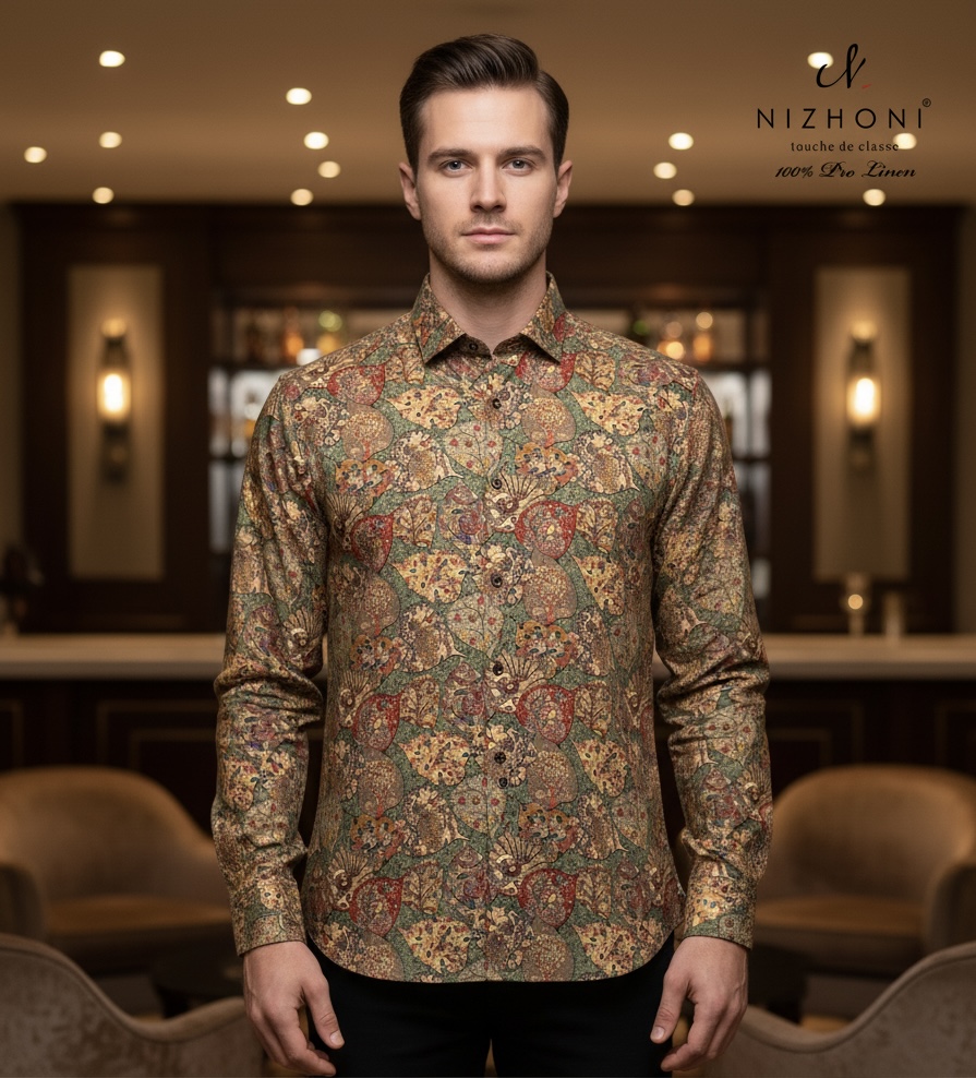 <p>PRINTED SHIRT FULL SLEEVE SLIM FIT&nbsp;</p>